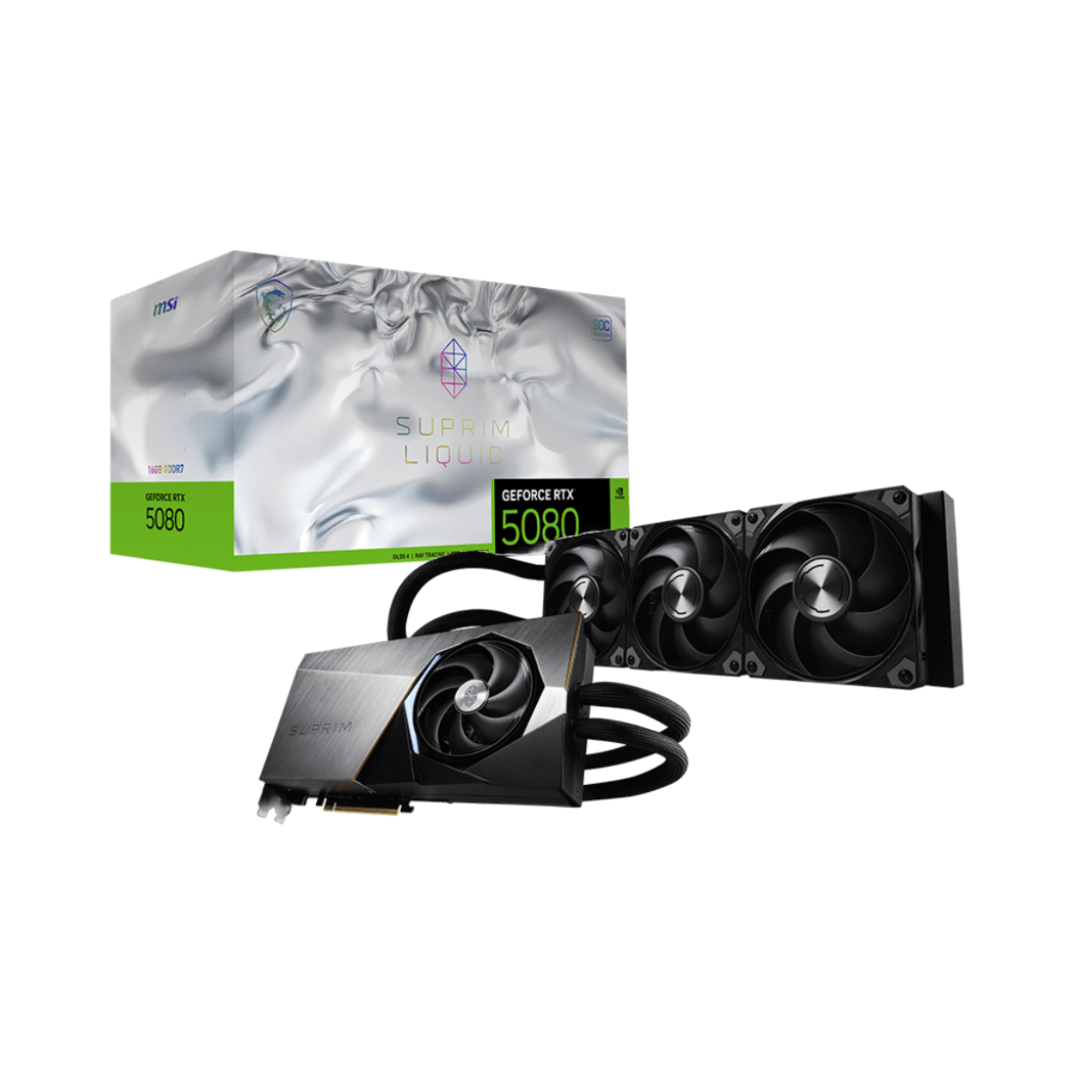 MSI Suprim GeForce RTX 5080 16GB GDDR7 LIQUID SOC