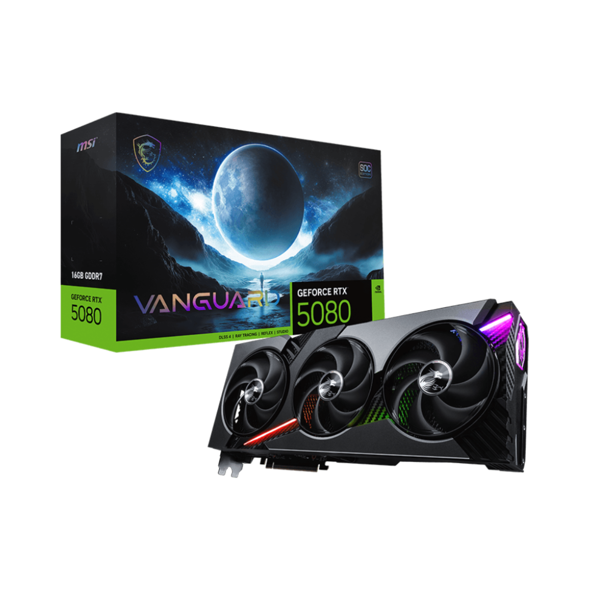 MSI VANGUARD GeForce RTX 5080 16GB GDDR7 SOC