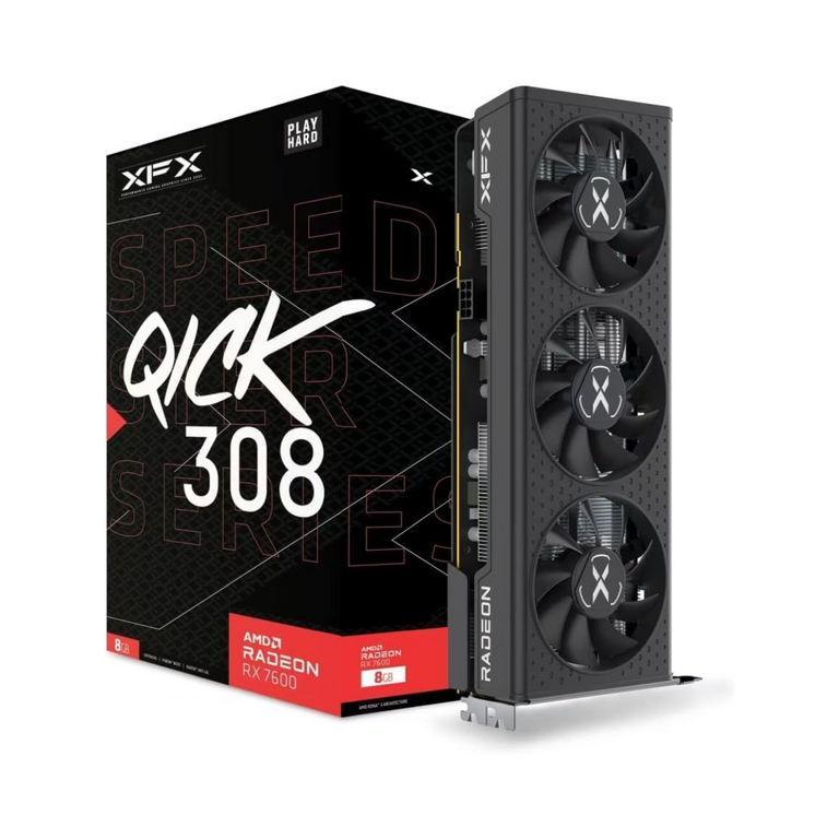XFX AMD RX 7600 SPEEDSTESTER QICK 308 8GB