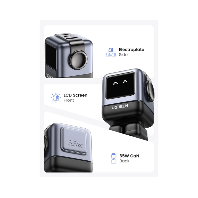 Cargador Ugreen Nexode RG 65W USB C GaN