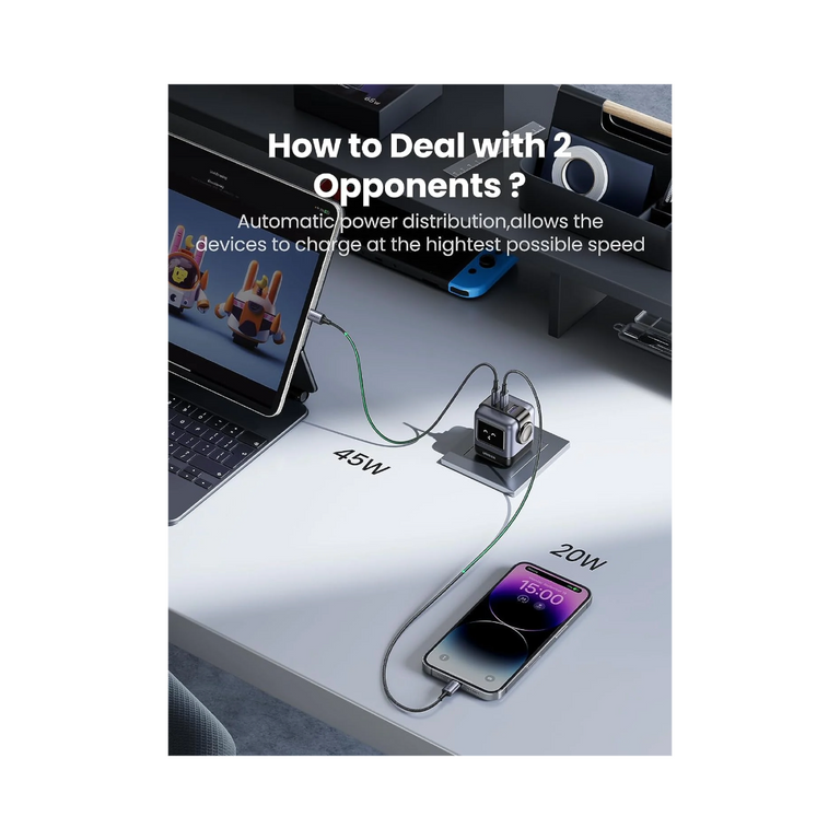 Cargador Ugreen Nexode RG 65W USB C GaN